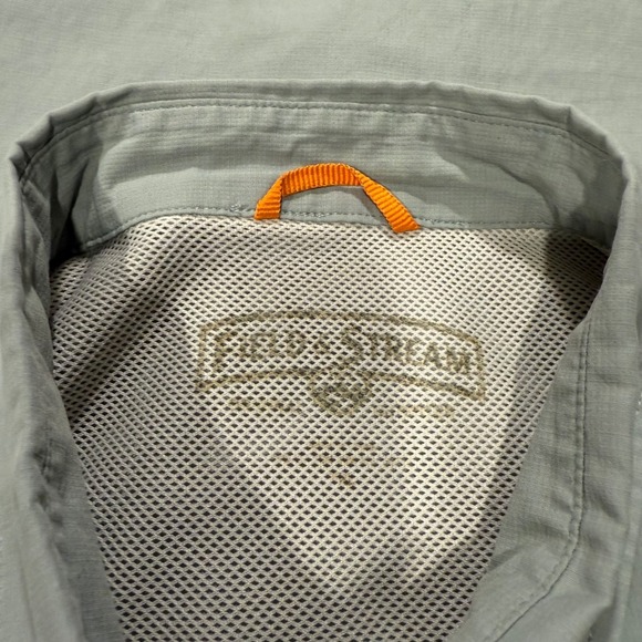 Field & Stream Mens XXL Button Up Short Sleeve Fishing Shirt Gray - Picture 4 of 5